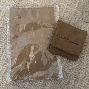 David Yurman Brown Suede Pouch